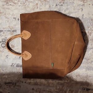 Vintage LL Bean Boat and Tote XL suedeleather tote bag 80